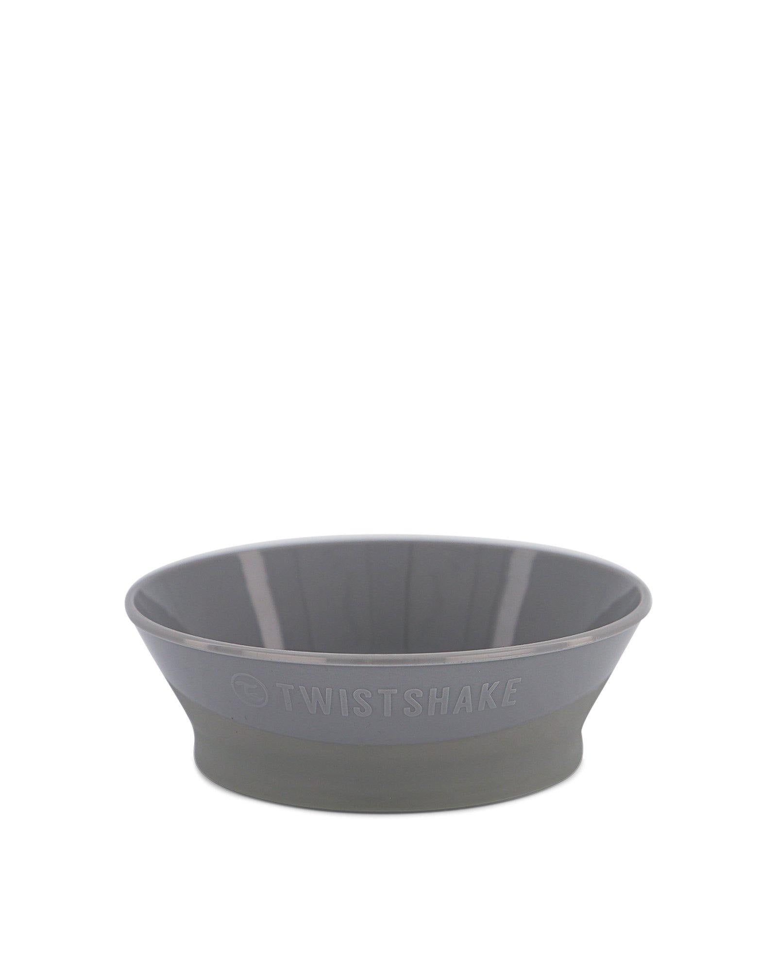 TWIST SHAKE Plato para niños 6+ meses gris pastel 