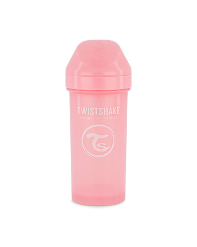 Vaso con Boquilla Kid Cup 360ML 12 Meses Rosa Pastel - Twistshake Panama