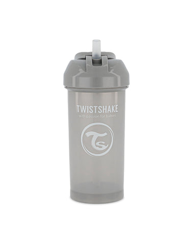 Vaso con Carrizo 360ML Gris Pastel - Twistshake Panama